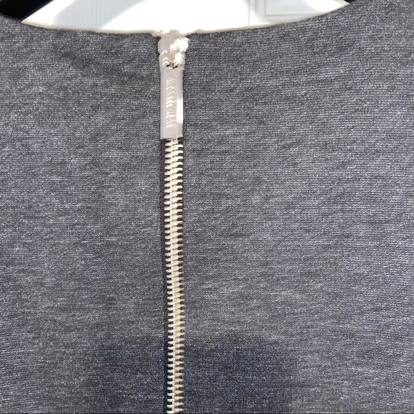 NWT MICHAEL Michael Kors sleeveless peplum gray dress size 12 - Picture 8 of 8